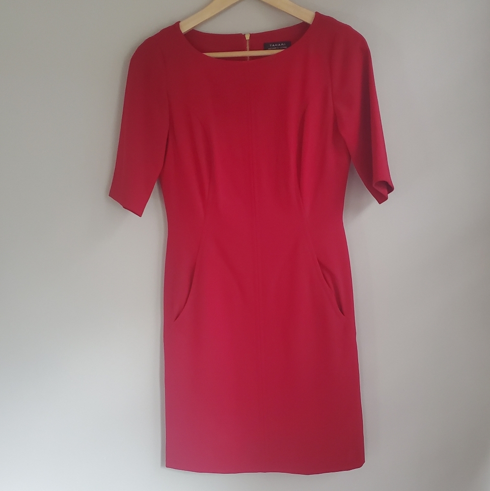 Red Tahari Dress